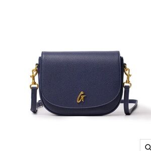 Pebble Shoulder Glamaholic Bag Navy - Medium